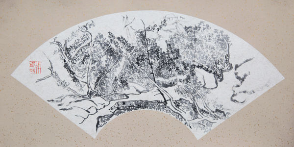 Chu Chu, Writing of Landscape No.5: Guo Xi’s "The Learning of Landscape Painting" (水之五：郭熙《山水诀》), 2015