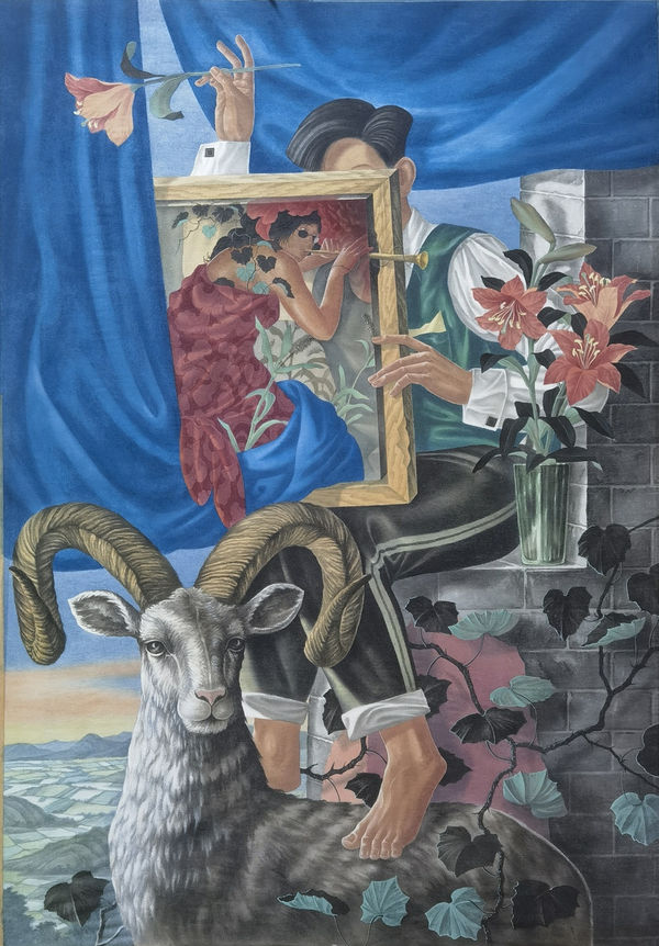 LYU Peng, Goat Fable 山羊寓言, 2025