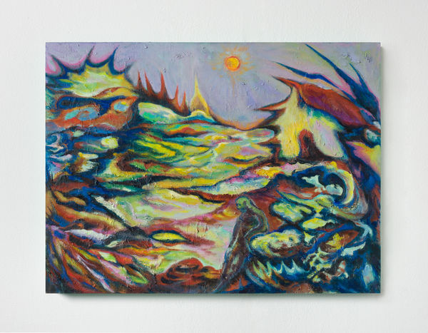 Erica Mao, grinning, teeming on the edge, 2022