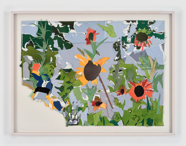 Roger White, sunflowers II / dead hand, 2025
