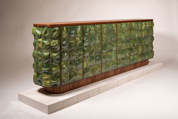 REM Atelier, Round Cabinet - Green