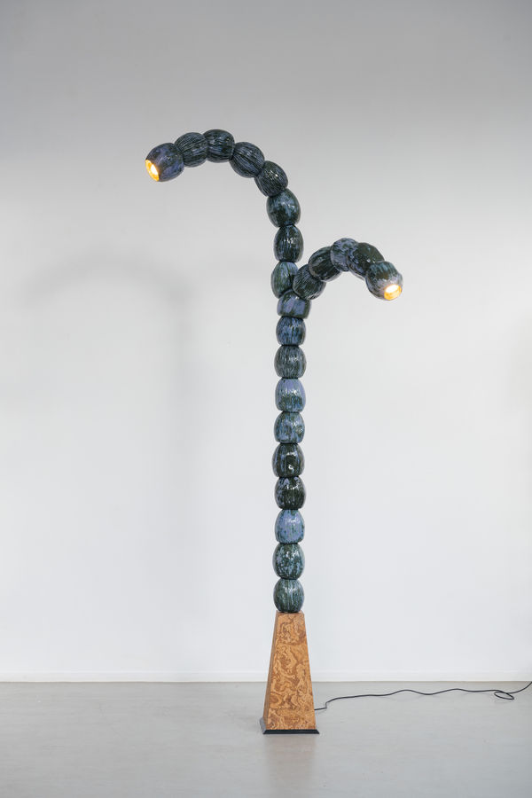 REM Atelier, Curved Melon Totem - Double Stem