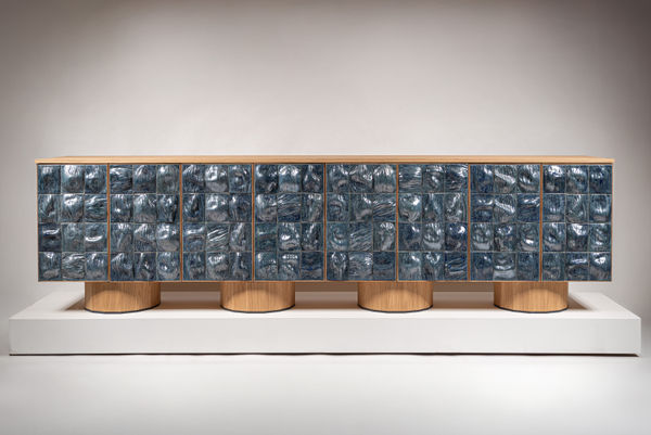 REM Atelier, White-Wash Oak Cabinet