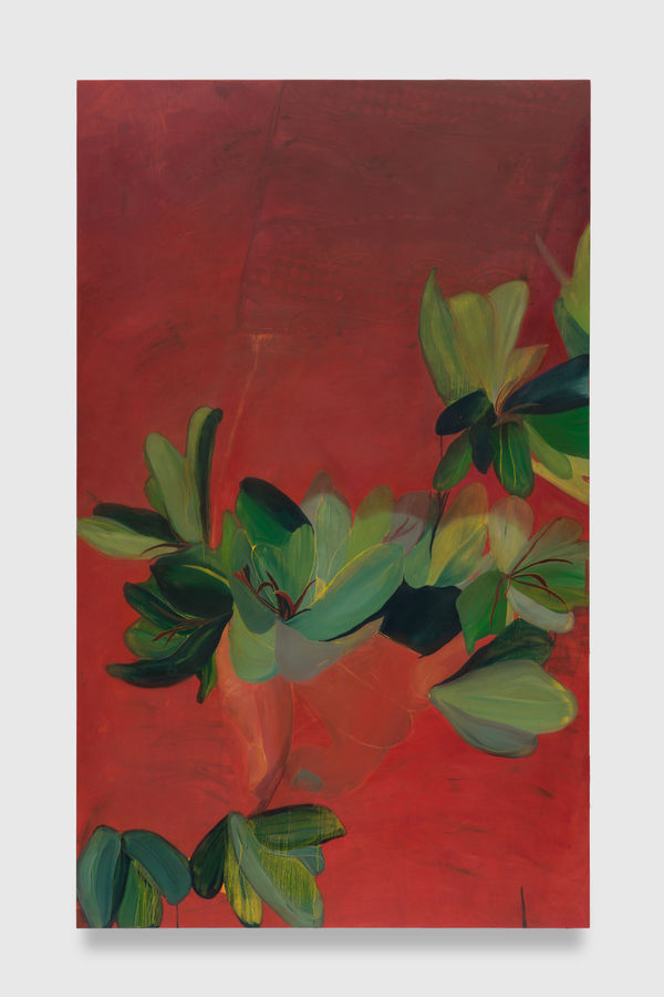 Baseera Khan, Pinch Red (Red Paintings), 2025