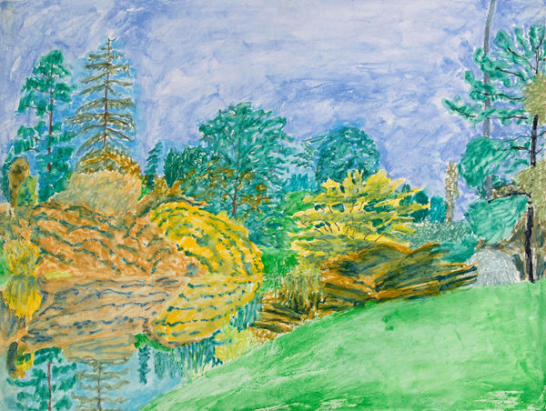 Second Lake, Sheffield Park Garden, Sussex Weald, 1st September