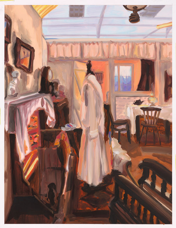 Study for lit by the orange fire