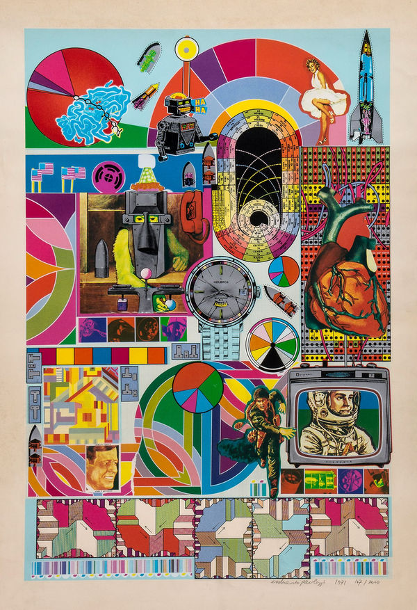 Eduardo Paolozzi, B.A.S.H (Blue), 1971