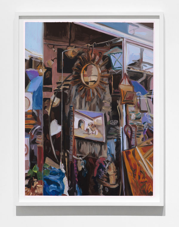 Anna Freeman Bentley Study for Rebuilding, 2021 Oil on paper 63 x 44 cm 24 3/4 x 17 3/8 in