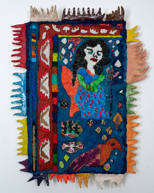 Sahar Khoury, Untitled (upper left corner of our living room rug), 2021