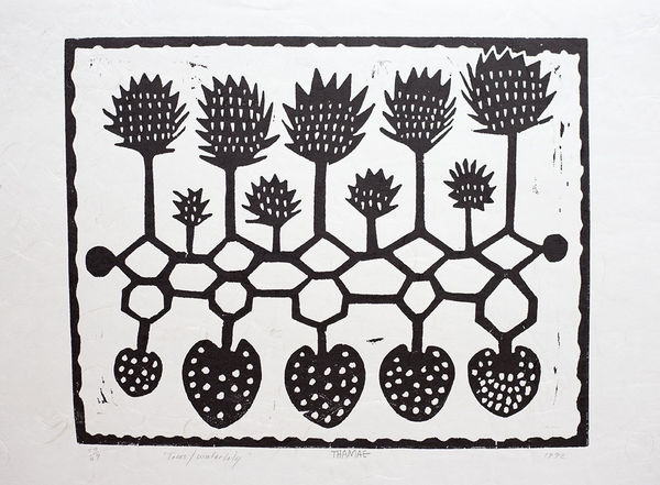 Thamae Setshogo, Water Lillies, c. 1992