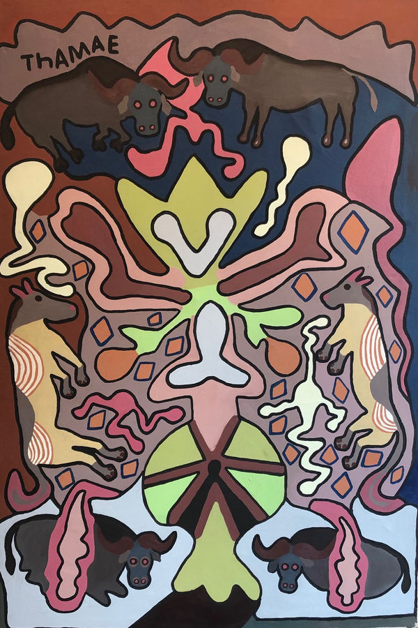 Thamae Setshogo, Plant Form & Animals, 1993