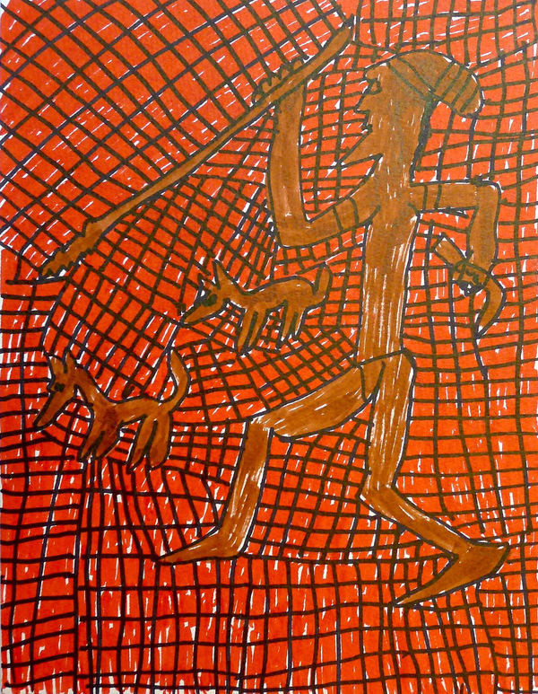 Jimmy Pike, Man hunting with dogs