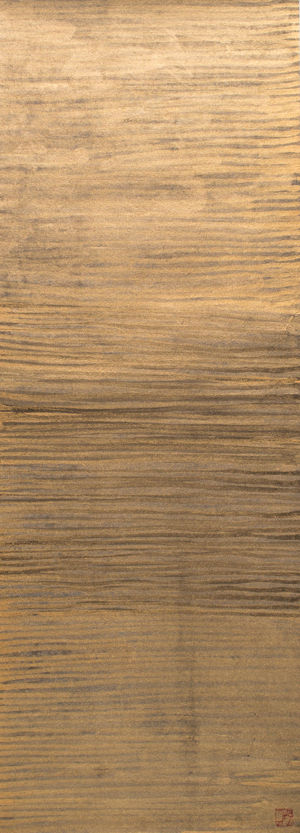 Yellow artwork by Ye Xue available at the Rebecca Hossack Art Gallery.