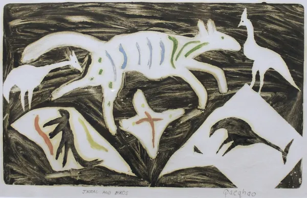 Qhaqhoo, Jackal & Birds, 1993
