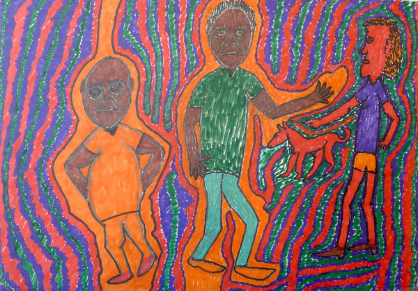 Jimmy Pike, Jimmy and Pat with a friend