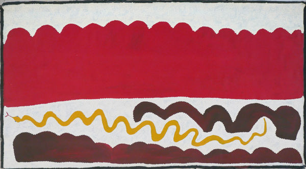 Long Tom Tjapanangka, Snake Traveling West, 1999