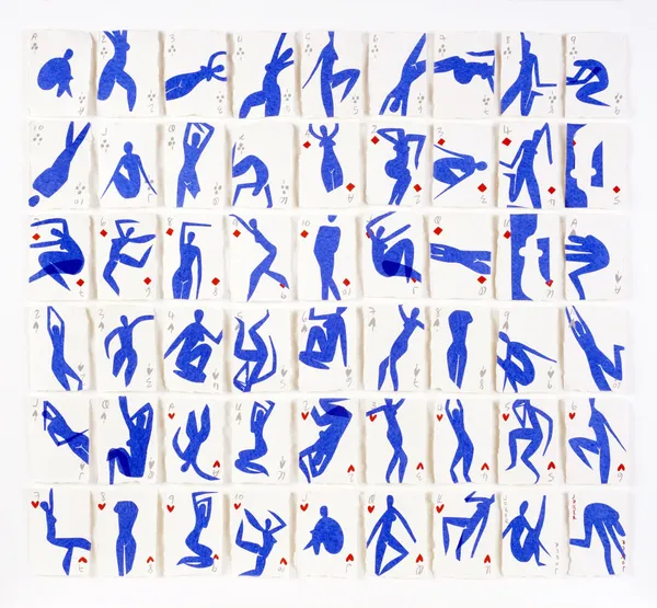 Holly Frean, A Pack of Blue Figures (Ode to Matisse No.4), 2015