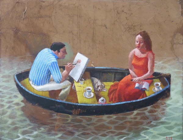 Sylvain Lefebvre, Carlos Painting Penelope, 2013