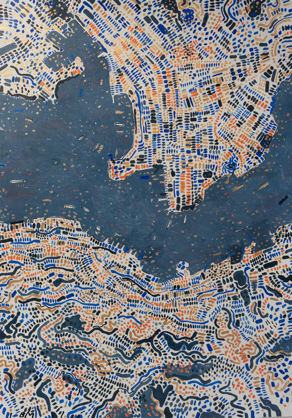 Barbara Macfarlane, Hong Kong Harbour, Nightfall, 2019