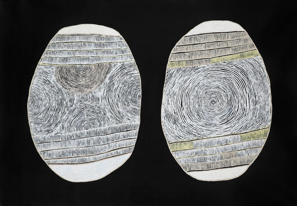 Winmati Roberts is an Indigenous Aboriginal Australian artist painter from the desert lands Spinifex region of Australia, currently being exhibited amongst contemporaries at the EXPO Chicago art fair by the Rebecca Hossack Gallery in London.