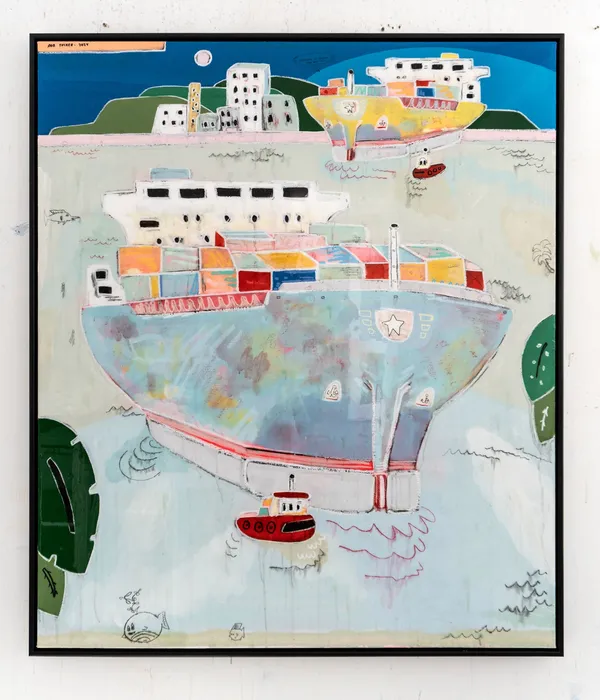 Rob Tucker, Container of Banana Cale With Jam , 2024