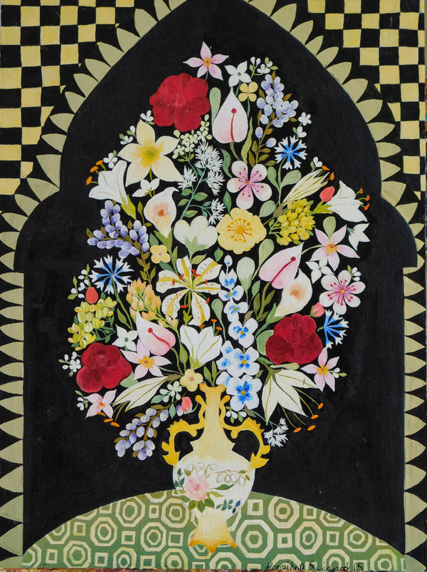 Hepzibah Swinford, Black and White Flowers, 2016