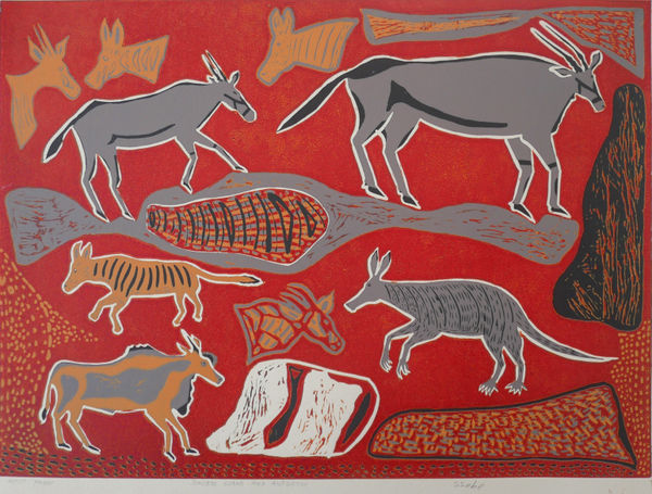 Ssobe, Gemsbok Eland and Anteater, n.d.