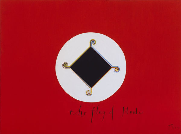 Павел Пепперштейн The Flag Of Mordor, 2010 acrylic on canvas 150 x 200 cm