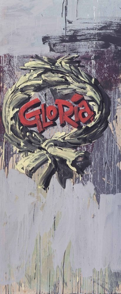 Егор Кошелев Gloria, 2009 acrylic on wood 150 x 64 cm 59.1 x 25.22 in