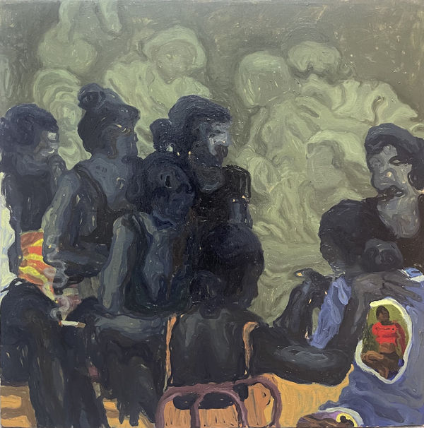 Tonia Nneji Nosamu by 6, 2025 Oil on Canvas 36 x 36 in 91.4 x 91.4 cm