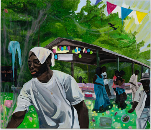 Glenn Hardy Jr. Family Reunion, 2022 Acrylic on canvas 59x69 in. 150x175 cm.