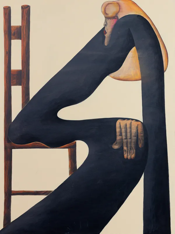 Kevin Sabo, Model in Chair, 2026