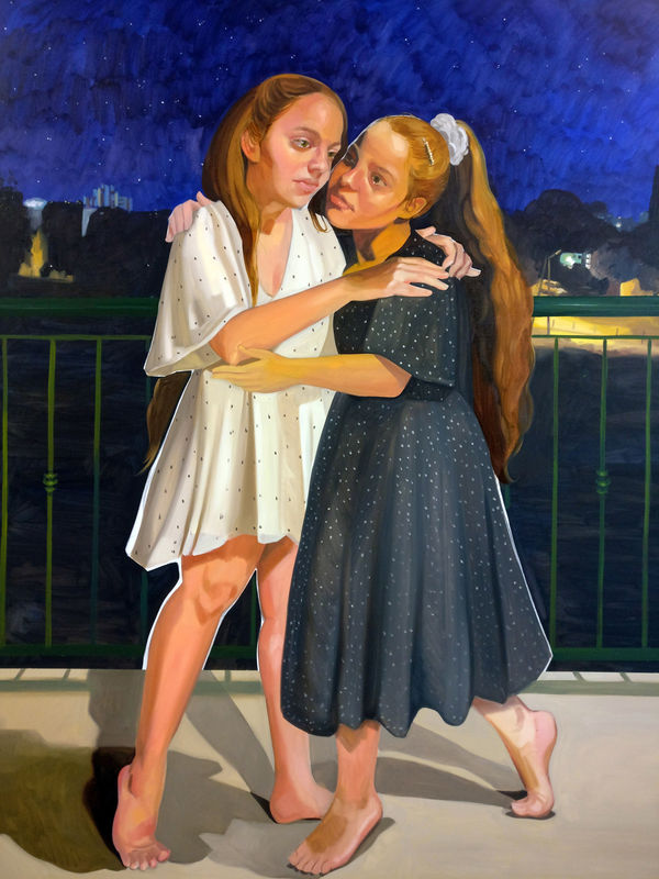Mary Savva, Midnight meeting with polka dots dresses, 2019