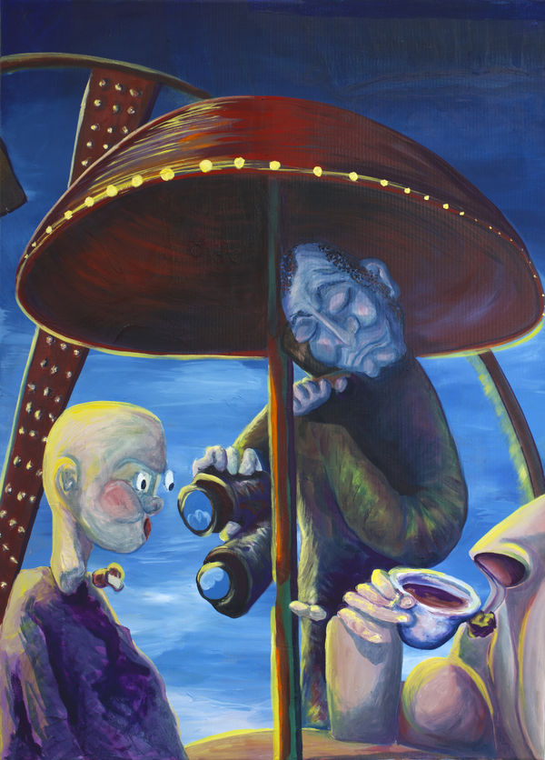 Hanna Effen, Breakfast in a big wheel, 2020