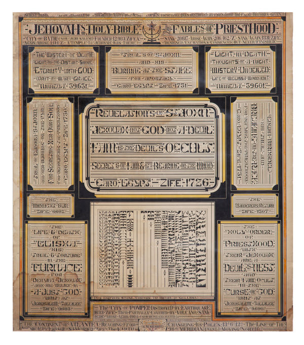 George M. Silsbee, Jehovah's Holy Bible - Fables of Priesthood, ca. 1891