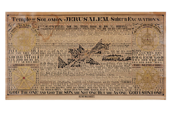 George M. Silsbee, Temple of Solomon. Jerusalem. Subt'r'n Excavation's, ca. 1891