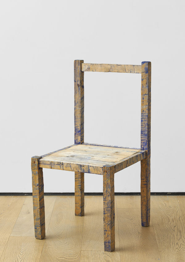 Bob LAW Blue Chair, 1982 Painted wood 90.7 x 44.8 x 49.4 cm