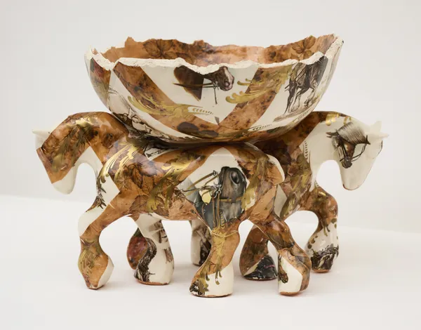 Carol MCNICOLL, Wild West Horse Bowl, 2000