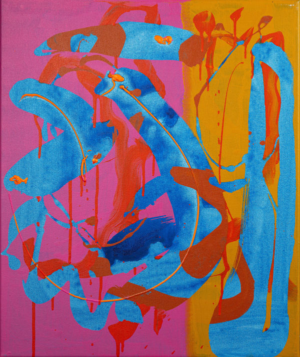 Prof Maurice Cockrill RA (1936-2013) - Tangled Blue, 2009