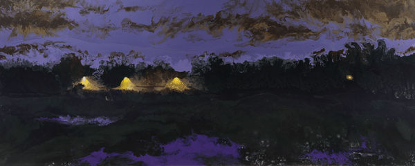 Sabin Mudappathi, A Flowing Croaky Midnight, 2023