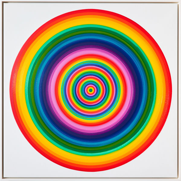 Rob and Nick Carter, Large Spectrum Circle, Oil III, 2025