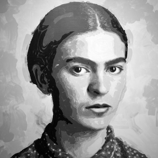 Rob and Nick Carter, Frida Kahlo - Robot Painting - Painting time: 49:17:16 - Stroke count: 12,188, 8-18 March 2020