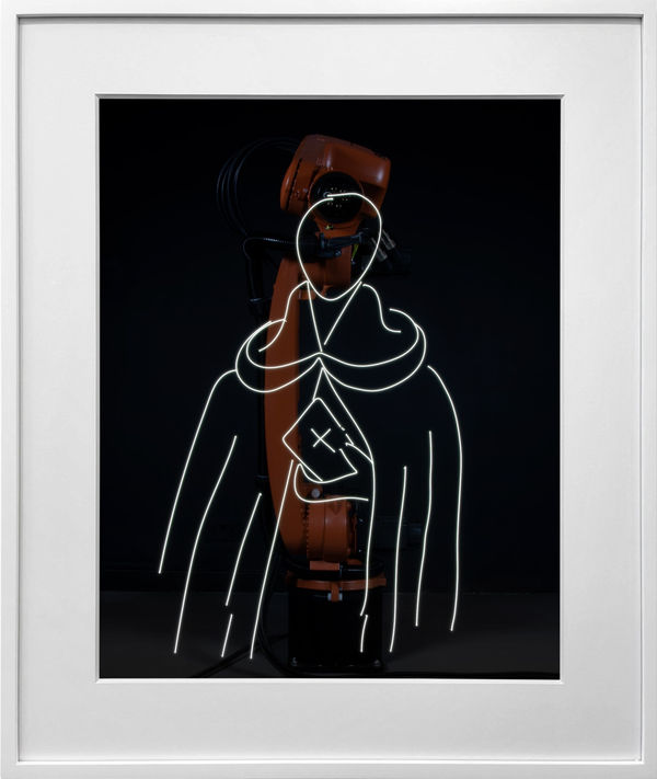 Rob and Nick Carter, Robot Light Drawing, Étude pour Saint Dominique, after Henri Matisse (1950-51), 2022