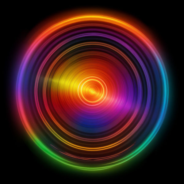 Rob and Nick Carter, AI Spectrum Circle Print, 2025