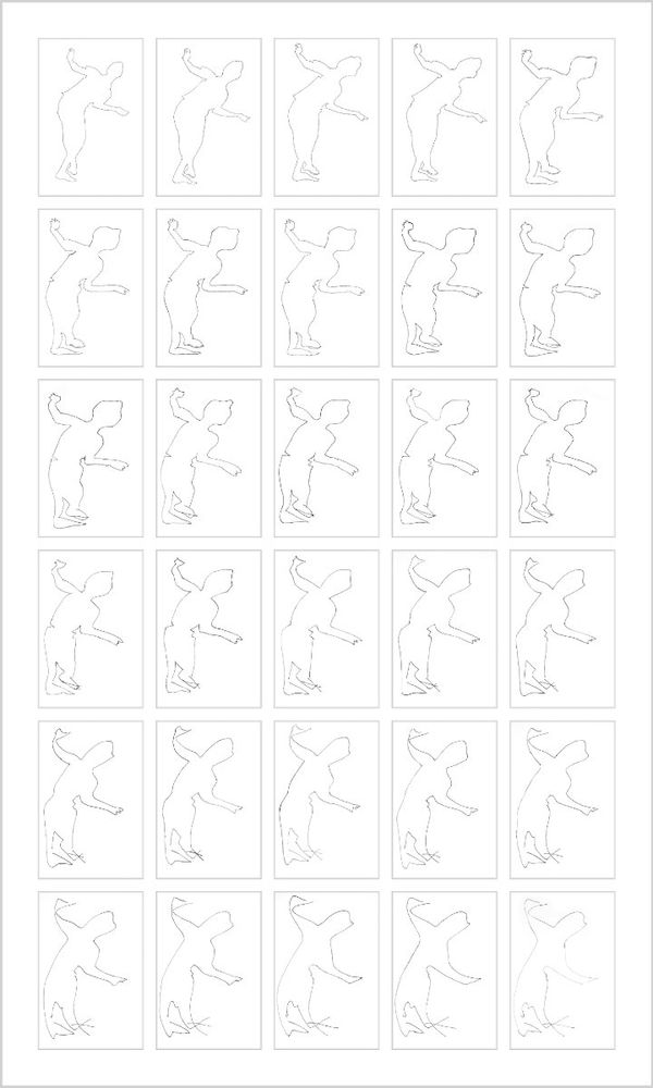 Rob and Nick Carter, Chinese Whispers, Dancer I after Andy Warhol (c.1953), 2013