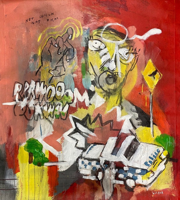 Anthony Lister, Not Chillin, Not Okay, 2019