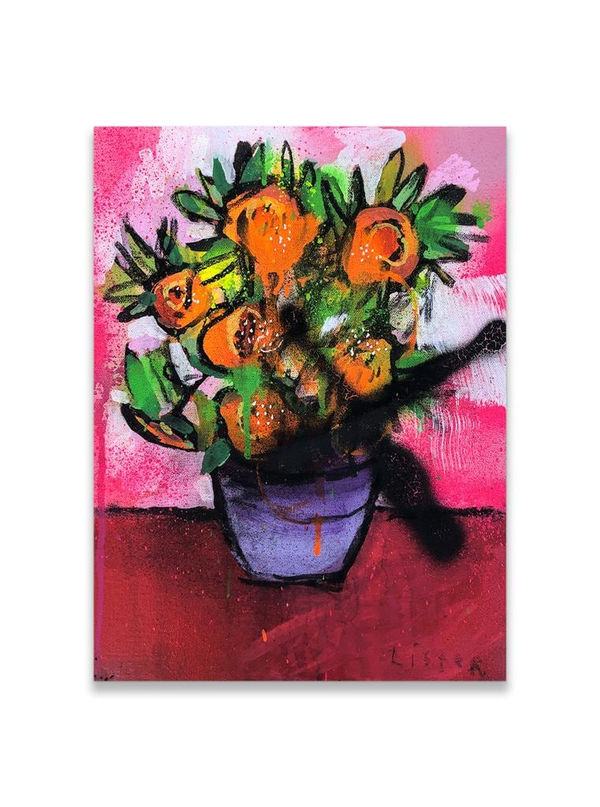 Anthony Lister, Fuck Flowers (#1), 2020