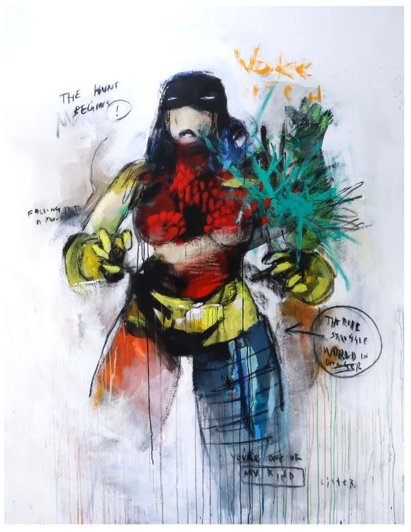 Anthony Lister, Those heroic bitchz be trepan, 2019