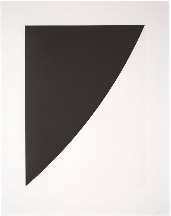 Ellsworth Kelly, Black Variation I, from Second Curve Series, 1973-75