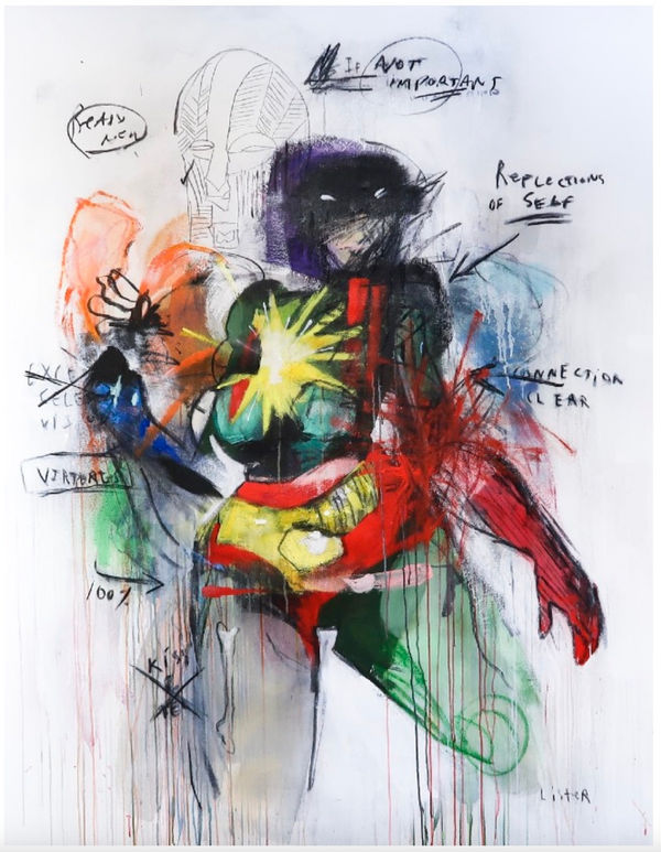 Anthony Lister, Lady Woke as Fuck, 2019